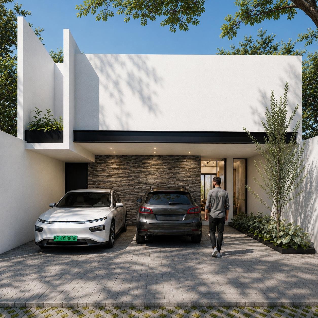 Render de fachada de proyecto de diseño y construcción, P & CO Real Estate
